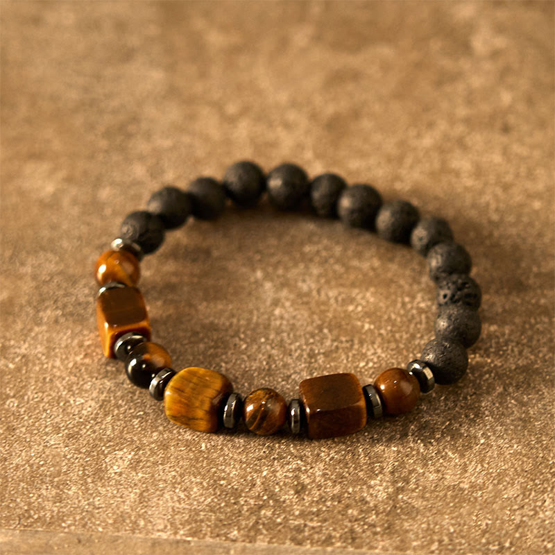 Nimara Ritual Various Crystals Lava Rock Calm Bracelet
