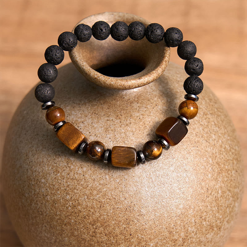 Nimara Ritual Various Crystals Lava Rock Calm Bracelet