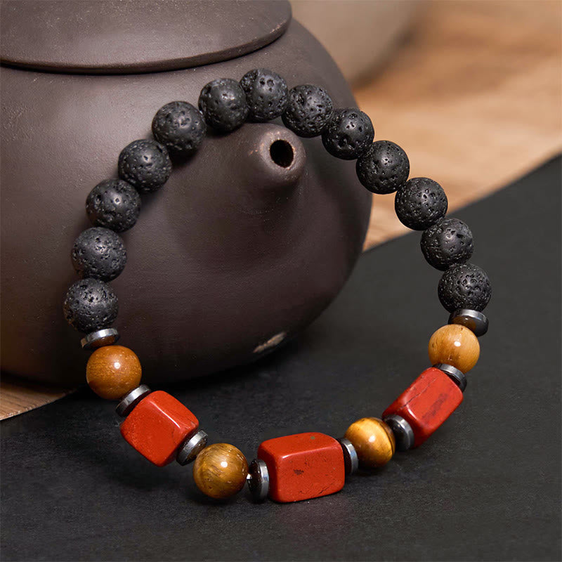 Nimara Ritual Various Crystals Lava Rock Calm Bracelet