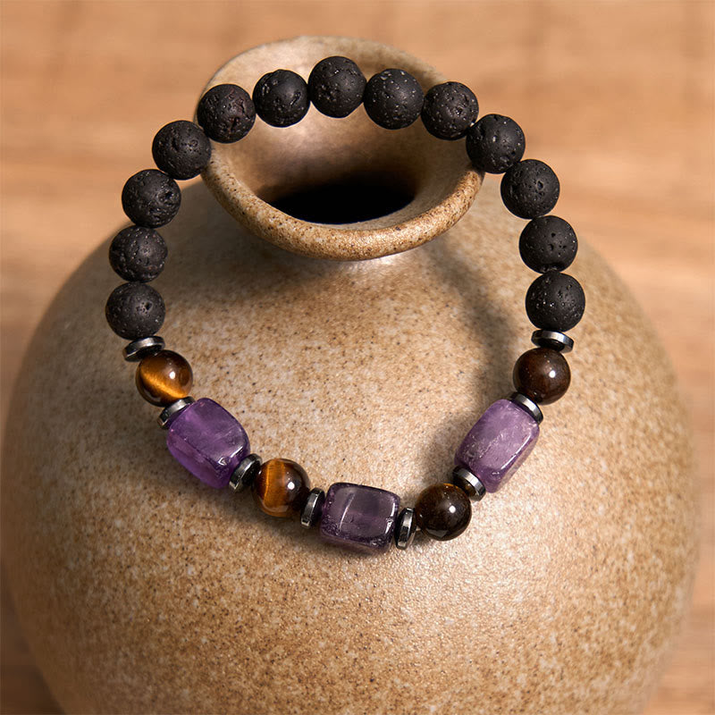 Nimara Ritual Various Crystals Lava Rock Calm Bracelet