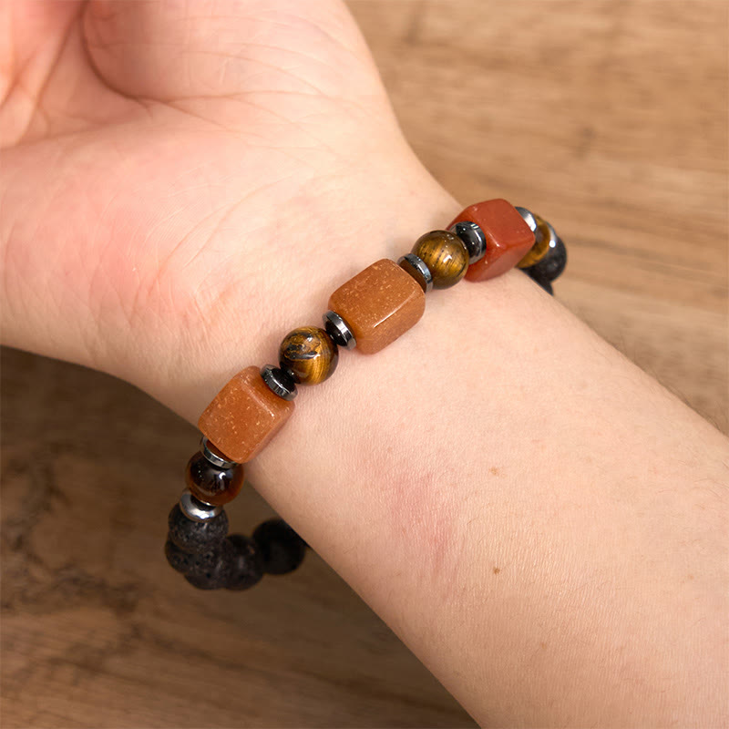 Nimara Ritual Various Crystals Lava Rock Calm Bracelet