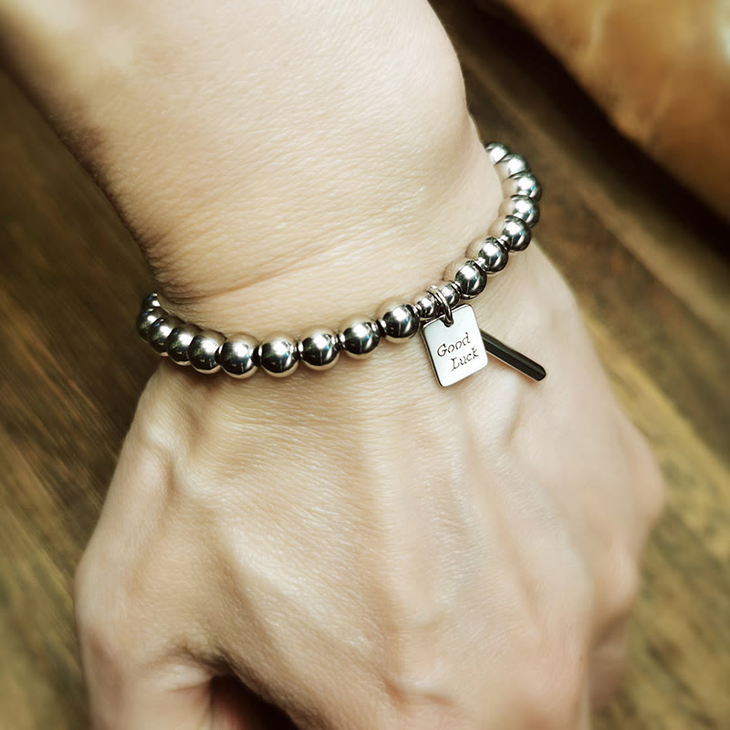 Nimara Ritual Titanium Steel Good Luck Balance Bracelet