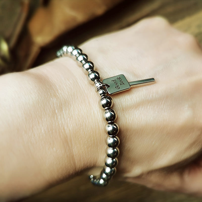 Nimara Ritual Titanium Steel Good Luck Balance Bracelet