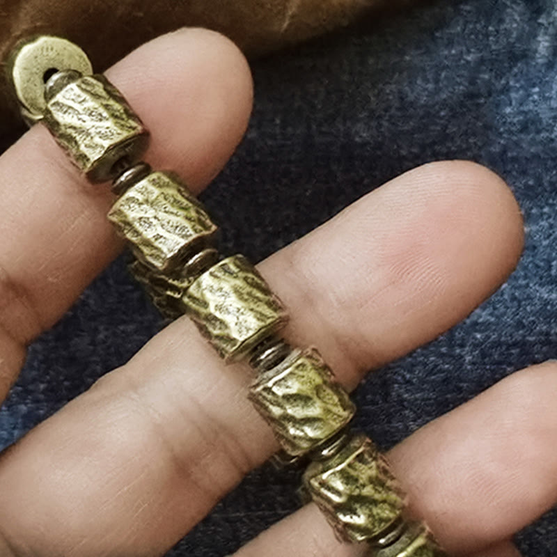 Nimara Ritual Copper Meteorite Crater Pattern Luck Bracelet