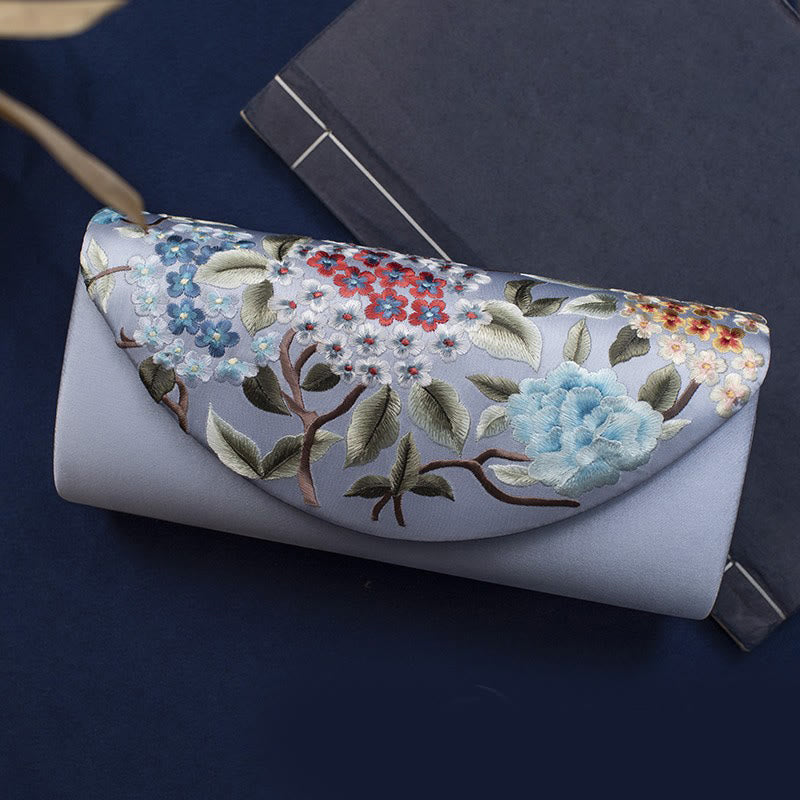 Nimara Ritual Hydrangea Su Embroidery Wedding Shopping Wallet Purse Handbag Crossbody Bag