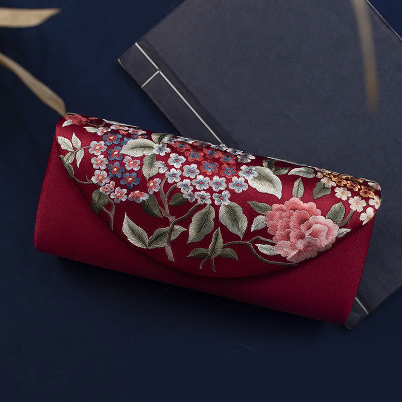 Nimara Ritual Hydrangea Su Embroidery Wedding Shopping Wallet Purse Handbag Crossbody Bag