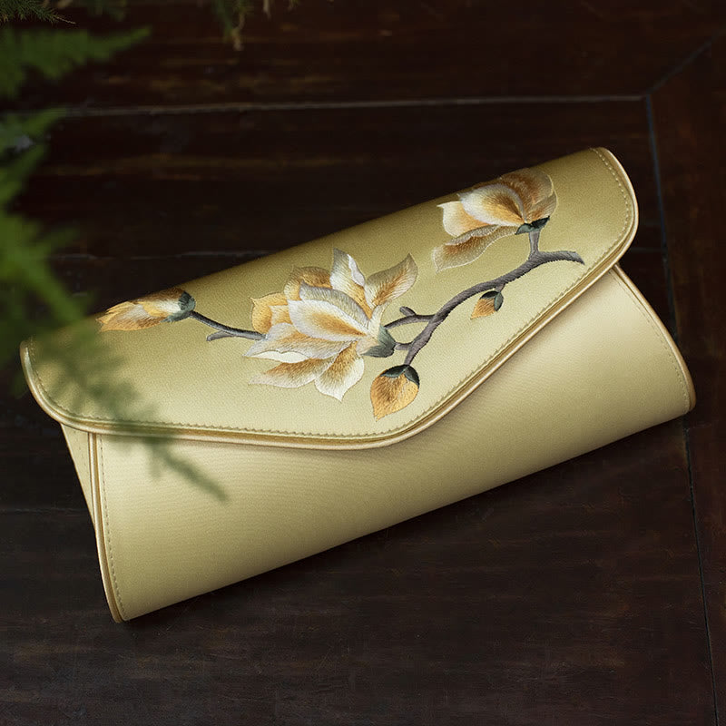 Nimara Ritual Magnolia Su Embroidery Wedding Shopping Purse Handbag Crossbody Bag