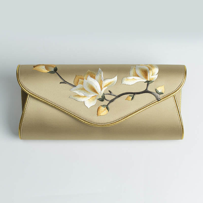 Nimara Ritual Magnolia Su Embroidery Wedding Shopping Purse Handbag Crossbody Bag