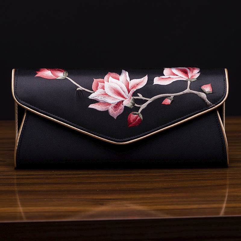 Nimara Ritual Magnolia Su Embroidery Wedding Shopping Purse Handbag Crossbody Bag