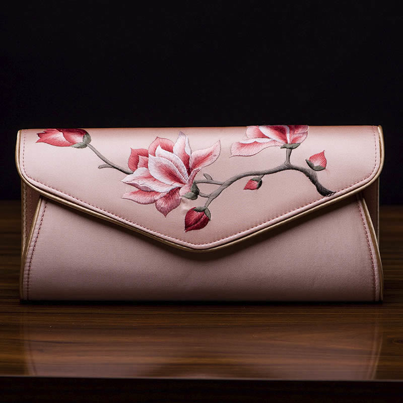 Nimara Ritual Magnolia Su Embroidery Wedding Shopping Purse Handbag Crossbody Bag