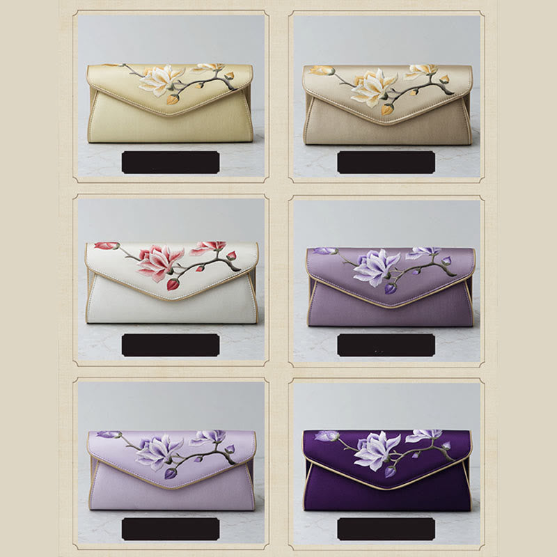 Nimara Ritual Magnolia Su Embroidery Wedding Shopping Purse Handbag Crossbody Bag
