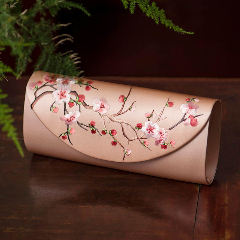 Nimara Ritual Plum Bossom Tulip Su Embroidery Wedding Shopping Purse Handbag Crossbody Bag