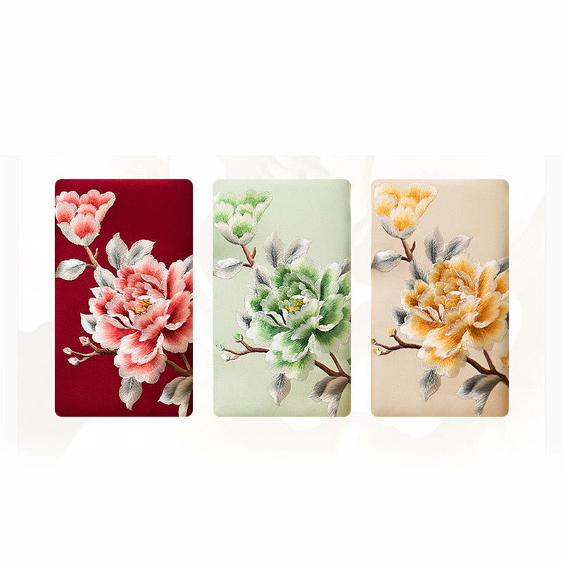 Nimara Ritual Carnation Peony Begonia Su Embroidery Wedding Shopping Purse Handbag Crossbody Bag