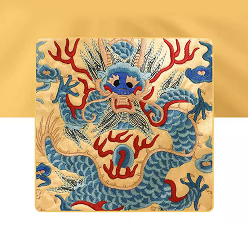 Nimara Ritual Mythical Beast Phoenix Dragon Qilin Su Embroidery Ticket Folder Storage Journey Shopping Purse Handbag