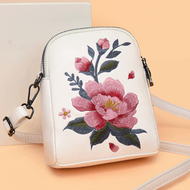 Nimara Ritual Lotus Su Embroidery Journey Shopping Purse Shoulder Bag Crossbody Bag