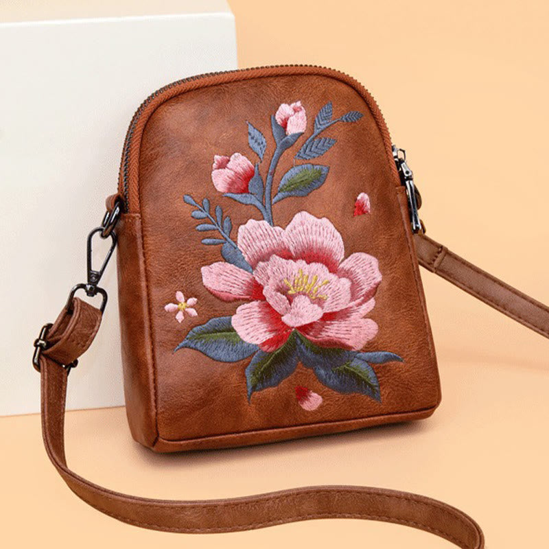 Nimara Ritual Lotus Su Embroidery Journey Shopping Purse Shoulder Bag Crossbody Bag