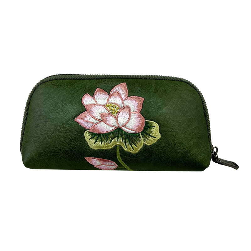 Nimara Ritual Lotus Su Embroidery Journey Shopping Purse Handbag