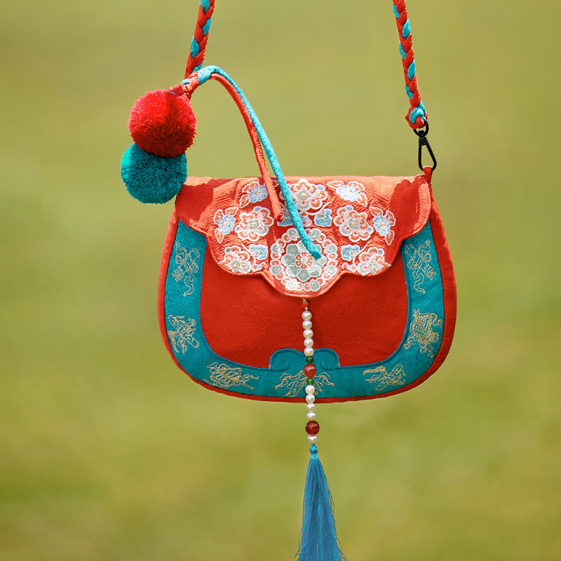 Nimara Ritual Ethnic Style Su Embroidery Journey Shopping Shoulder Bag Handbag Crossbody Bag