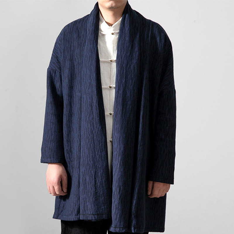 Nimara Ritual Fall Simple Cotton Fleece Lined Men's Mid-length Coat Clothing
