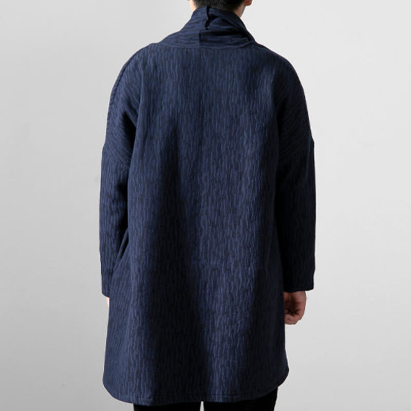 Nimara Ritual Fall Simple Cotton Fleece Lined Men's Mid-length Coat Clothing