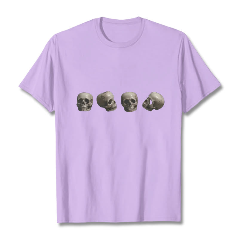 Nimara Ritual Tibetan The Lord Of The Corpse Forest Skulls Pattern Tee T-shirt