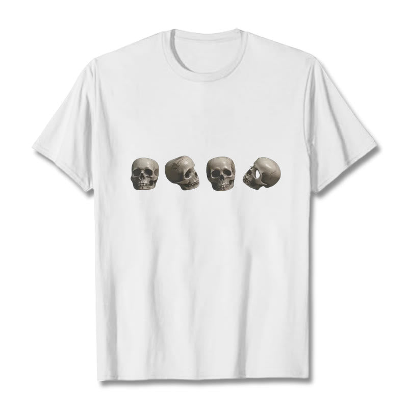 Nimara Ritual Tibetan The Lord Of The Corpse Forest Skulls Pattern Tee T-shirt