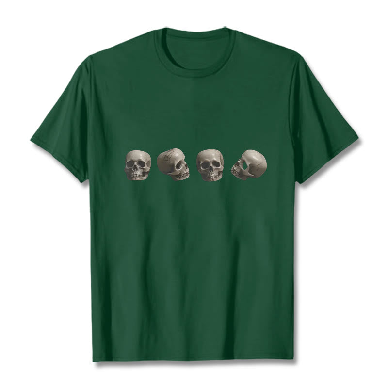 Nimara Ritual Tibetan The Lord Of The Corpse Forest Skulls Pattern Tee T-shirt