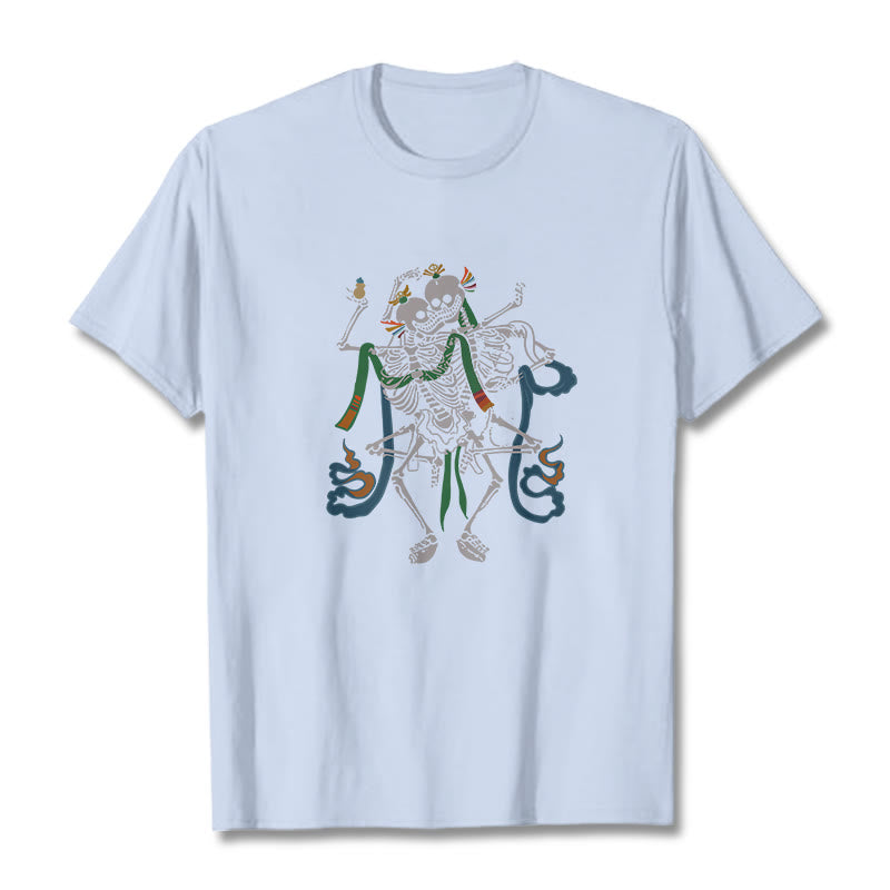 Nimara Ritual Tibetan The Lord Of The Corpse Forest Design Tee T-shirt