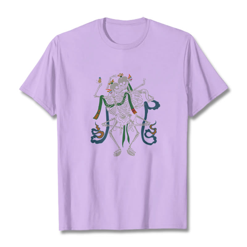 Nimara Ritual Tibetan The Lord Of The Corpse Forest Design Tee T-shirt