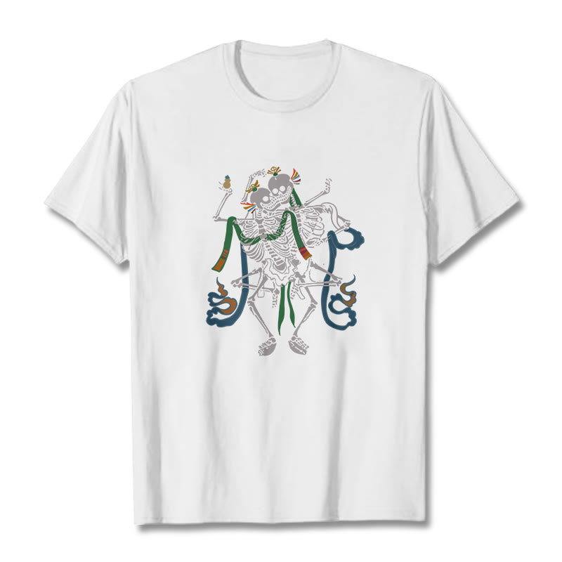 Nimara Ritual Tibetan The Lord Of The Corpse Forest Design Tee T-shirt