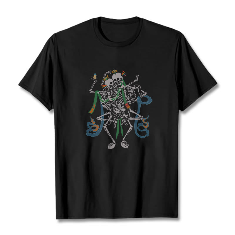Nimara Ritual Tibetan The Lord Of The Corpse Forest Design Tee T-shirt
