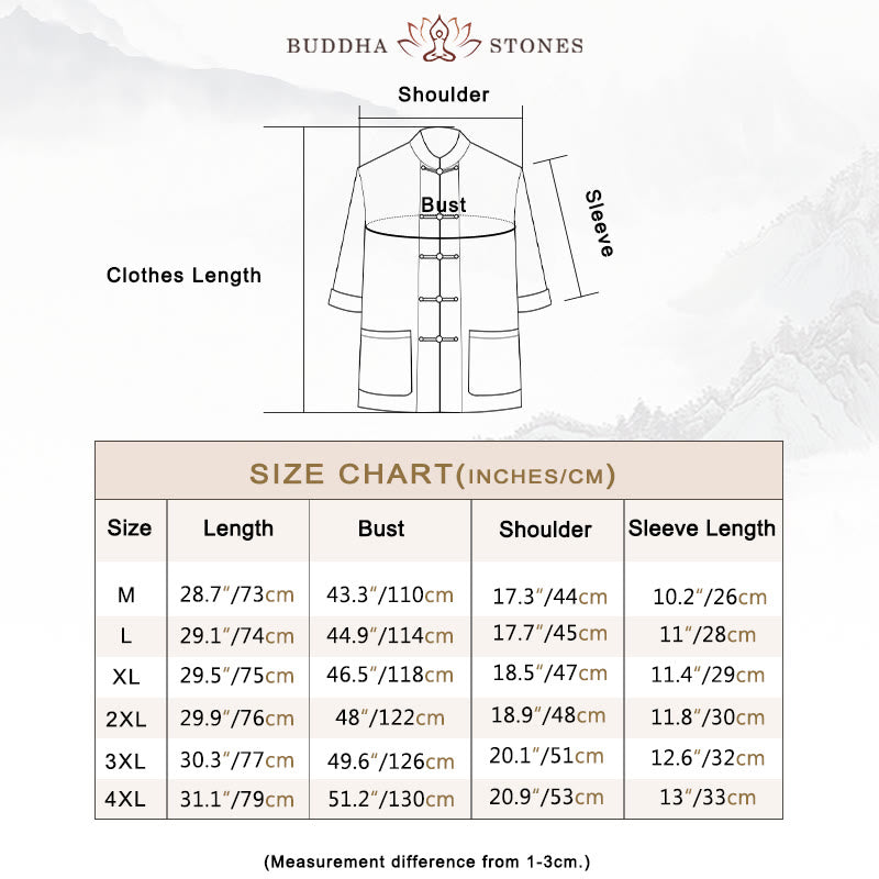 Nimara Ritual Frog-Button Chinese Tang Suit Half Sleeve Shirt Cotton Men Clothing With Pockets