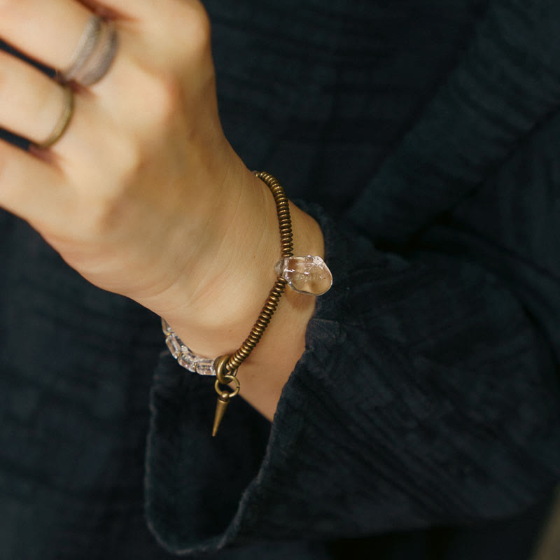 Nimara Ritual Copper White Crystal Luck Bracelet