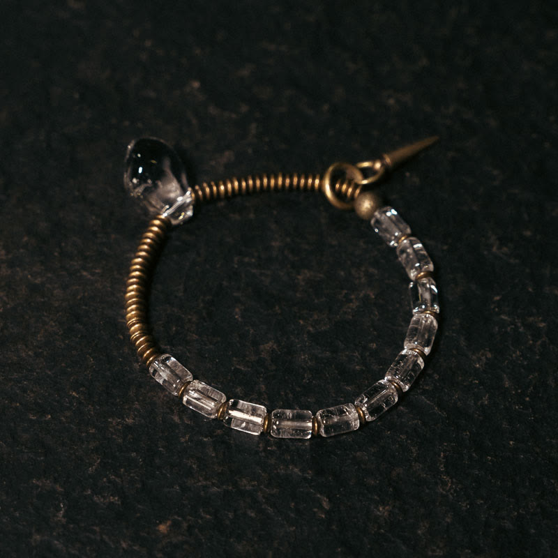 Nimara Ritual Copper White Crystal Luck Bracelet