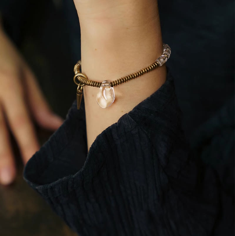 Nimara Ritual Copper White Crystal Luck Bracelet