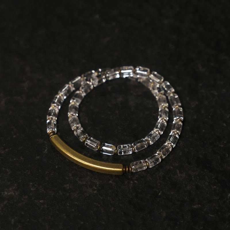 Nimara Ritual Square White Crystal Copper Luck Bracelet