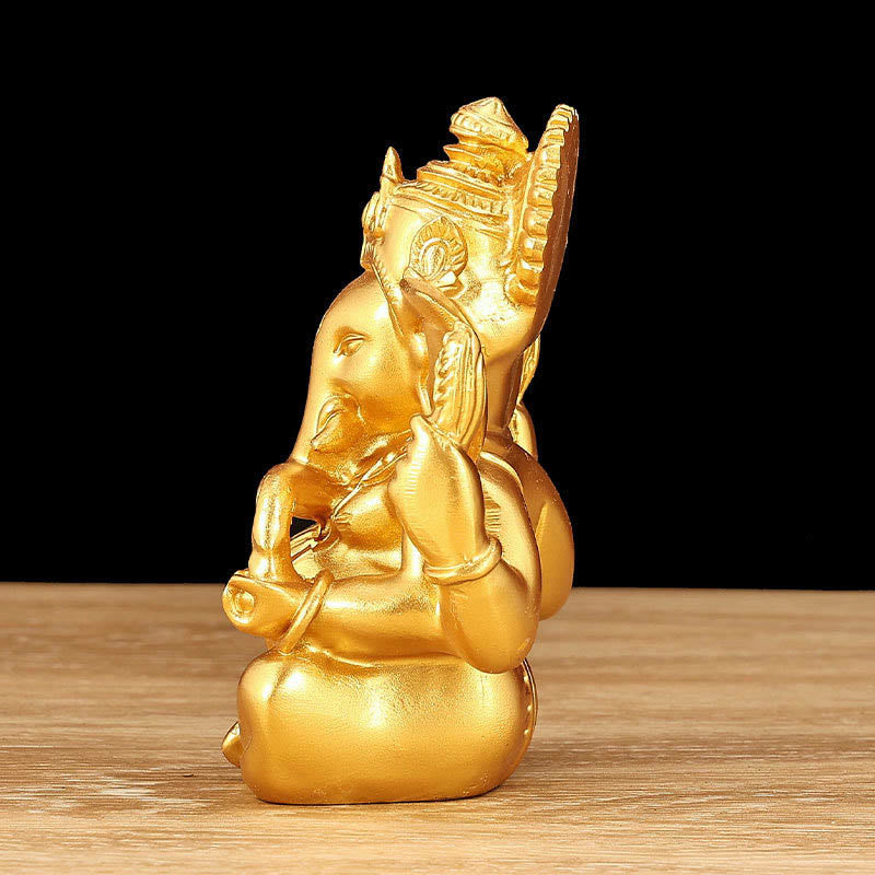 Nimara Ritual Ganesh Ganpati Elephant Statue Transformation Home Resin Decoration
