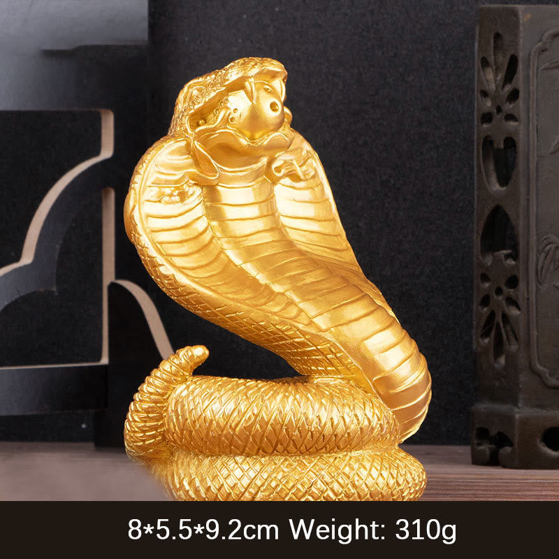 Nimara Ritual Year Of The Snake Ingots Copper Coins Ball Wealth Resin Statue Home Decoration