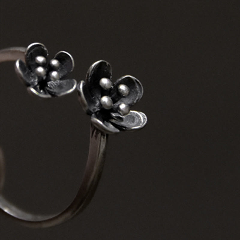 Nimara Ritual 925 Sterling Silver Flowers Ring