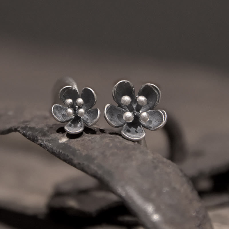 Nimara Ritual 925 Sterling Silver Flowers Ring