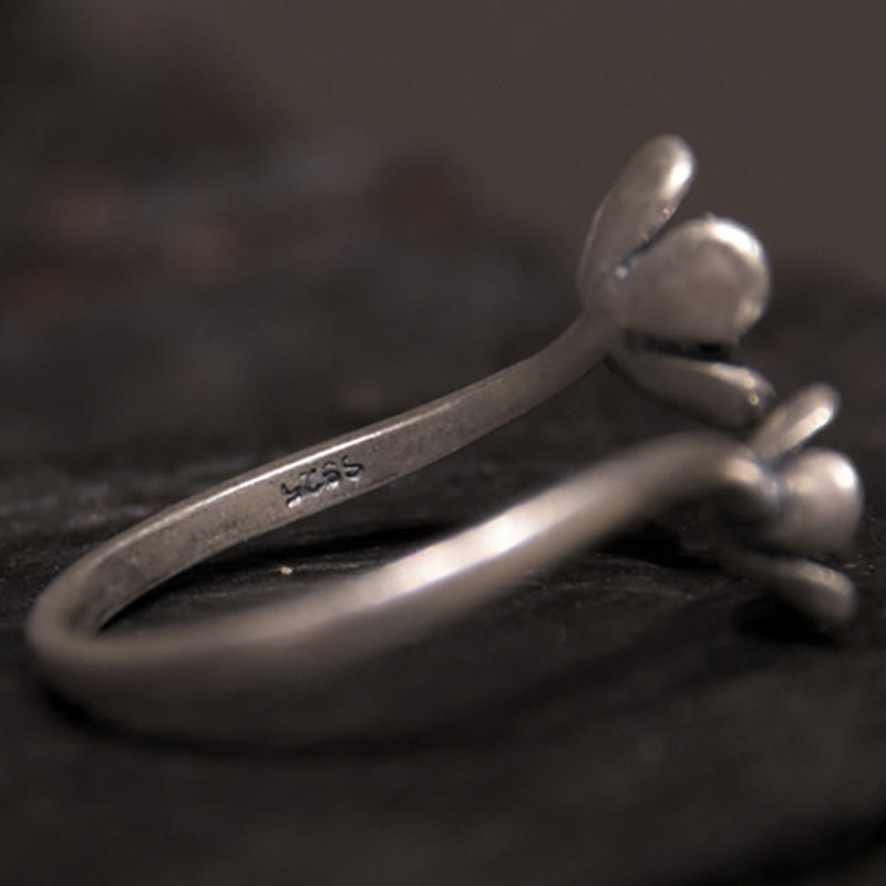 Nimara Ritual 925 Sterling Silver Flowers Ring