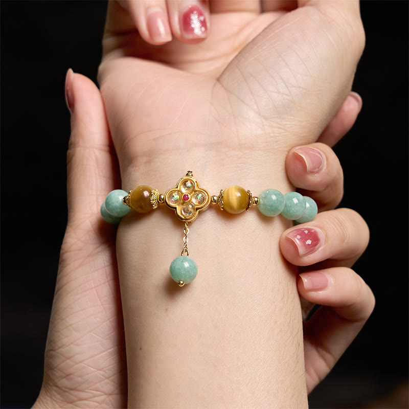 Nimara Ritual Jade Yellow Tiger Eye Prosperity Bracelet