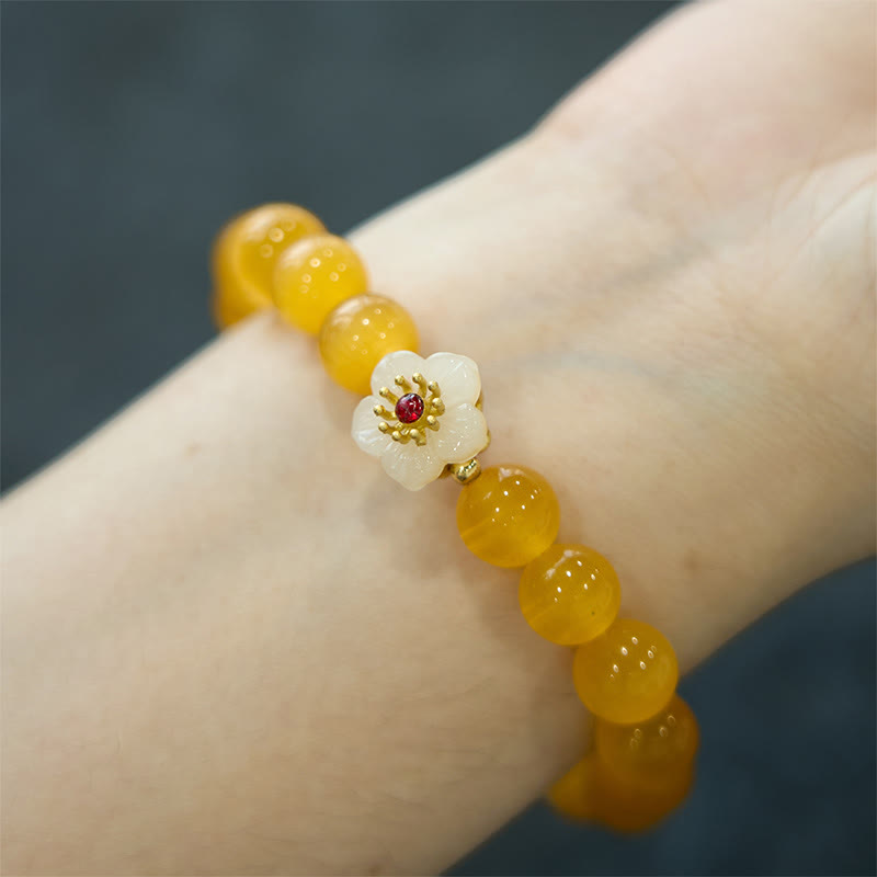 Nimara Ritual Cat's Eye Chrysoberyl Flower Love Bracelet