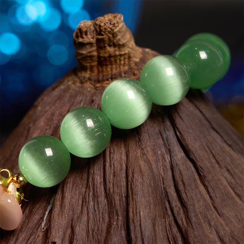 Nimara Ritual Cat's Eye Chrysoberyl Flower Love Bracelet