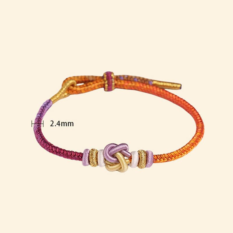 Nimara Ritual Colorful String Heart Knot Protection Braided Bracelet