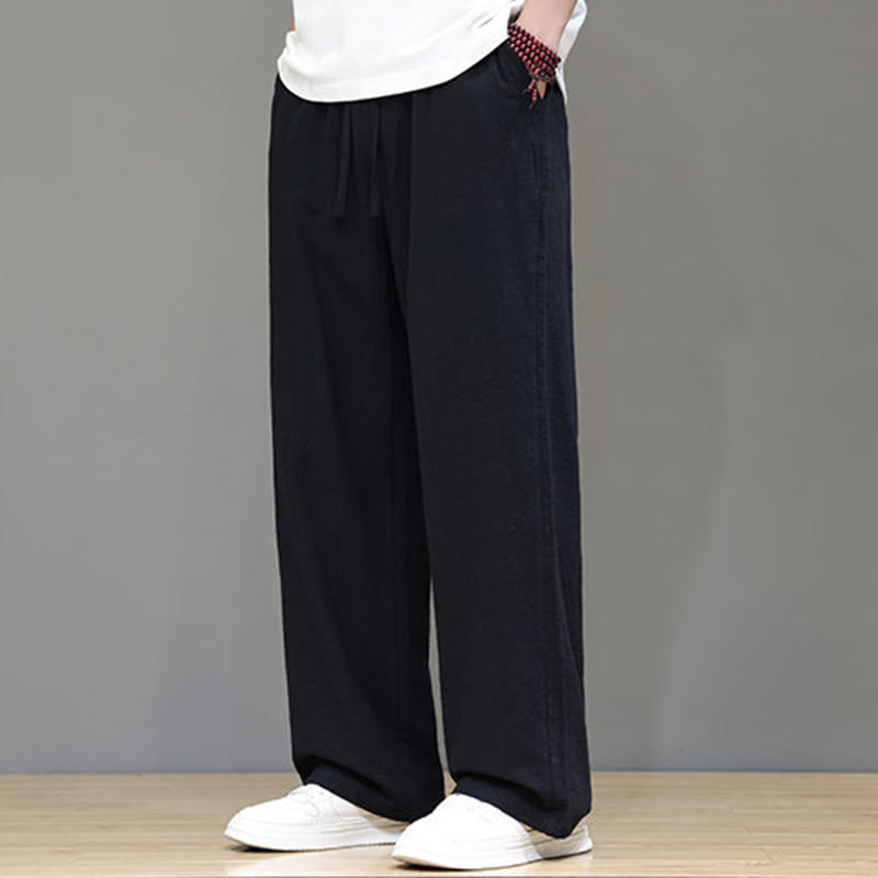 Nimara Ritual Summer Men's Straight Leg Pants With Pockets