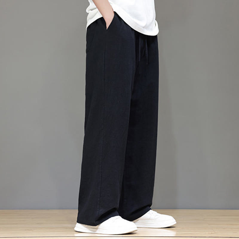 Nimara Ritual Summer Men's Straight Leg Pants With Pockets