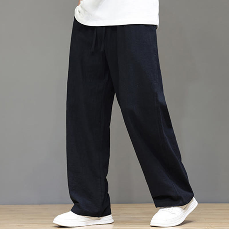 Nimara Ritual Summer Men's Straight Leg Pants With Pockets