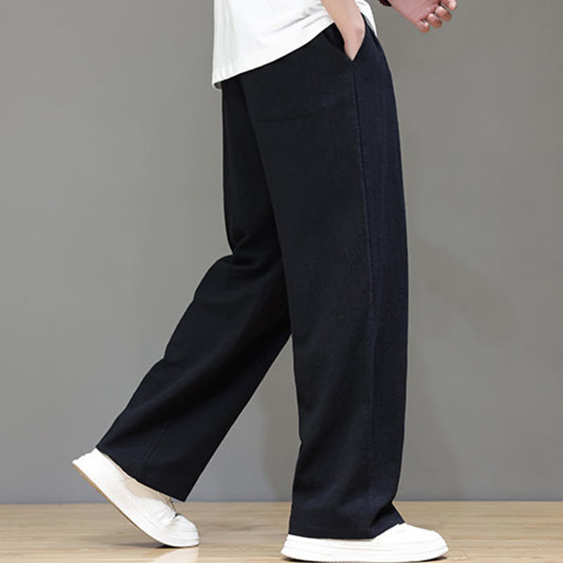 Nimara Ritual Summer Men's Straight Leg Pants With Pockets