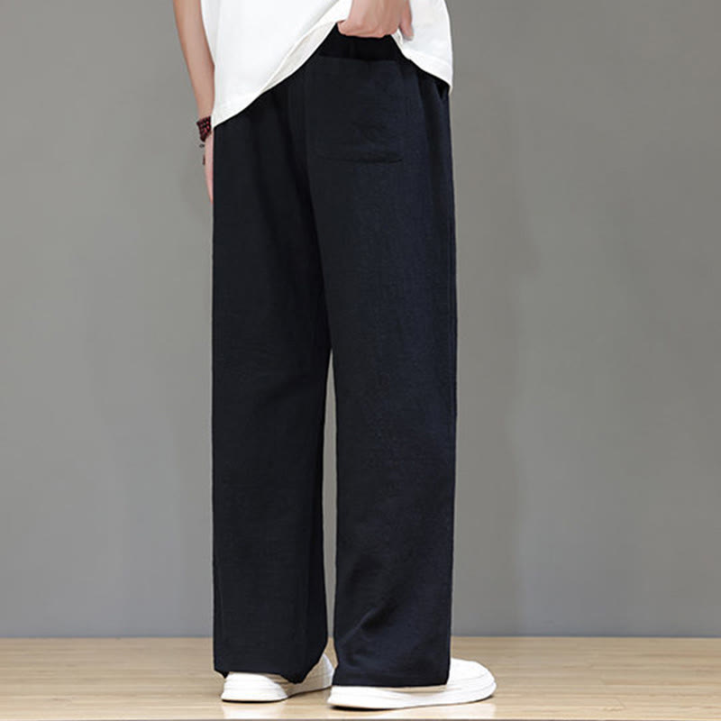 Nimara Ritual Summer Men's Straight Leg Pants With Pockets